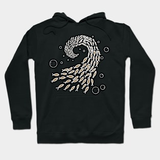 School of Fish - Brown Hoodie